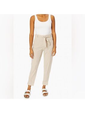 BITTE KAI RAND Cotton Blend Lightweight Joggers Oversize Tie Waist Side Pockets